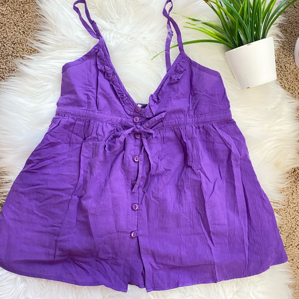 Purple Sleeveless Women's Top